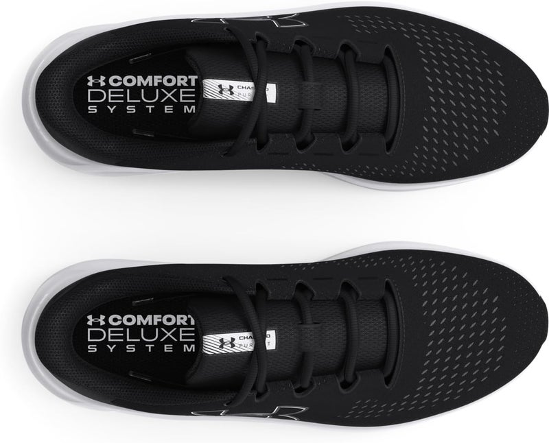 Under Armour Women's Charged Pursuit 3 Bl Running Shoes - Black/White, Size 36.5 EU - Image 4