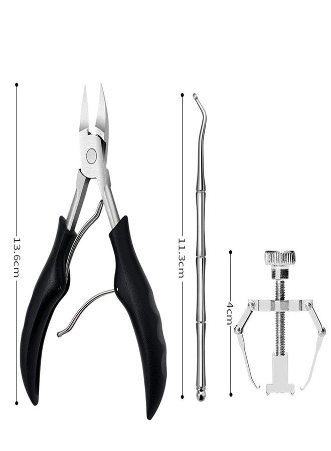 Dr.Pedi Ingrown Toenail Removal Kit with Toenail Clippers for Thick Toe Nail Lifter and Ingrown Toenail Corrector in a Portable Pedicure Kit for Thick Toe Nails, Podiatry Tools for Podiatrist - Image 4
