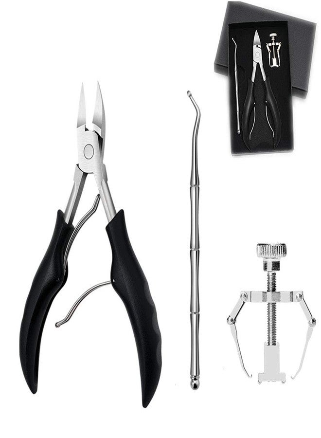 Dr.Pedi Ingrown Toenail Removal Kit with Toenail Clippers for Thick Toe Nail Lifter and Ingrown Toenail Corrector in a Portable Pedicure Kit for Thick Toe Nails, Podiatry Tools for Podiatrist - Image 1