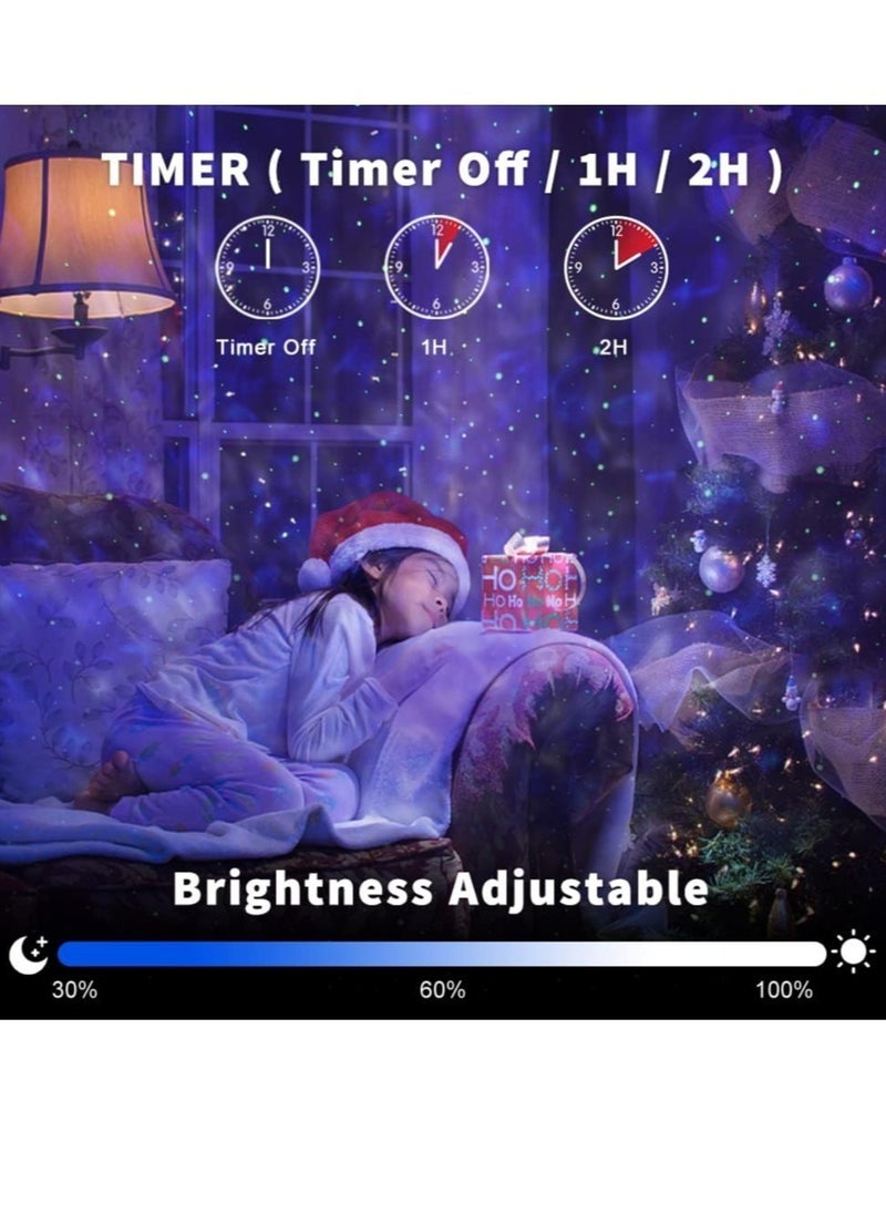 ELTRAZONE - LED Starry Sky Projector Rotating Water Waves Projection Lamp, Galaxy Projector Night Light, Bluetooth Starlight Projector Lamp, for Children, Party, Room, Decoration - Image 1