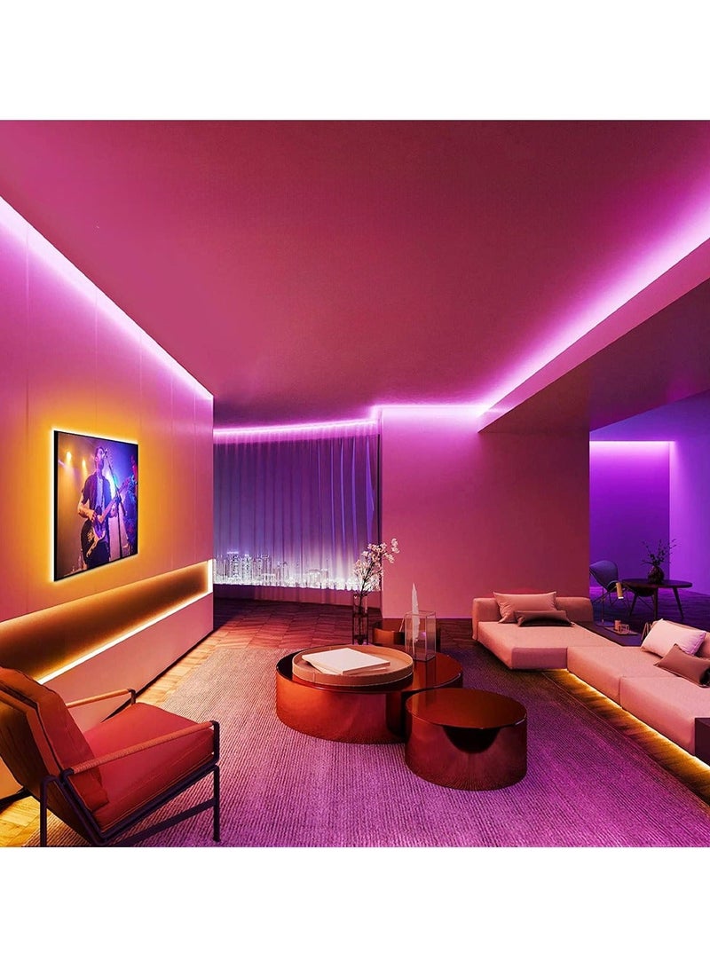 ZAYO LED Strip Light, Flexible Self-Adhesive LED Tape Light for Home Decoration, Bedroom, Ceiling, Cabinet, Party Decor, Indoor Ambient Lighting - 5 meter - Image 5