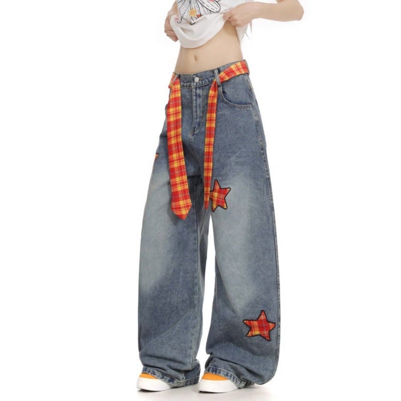 Unisex Casual Daily Denim Jeans - Image 4