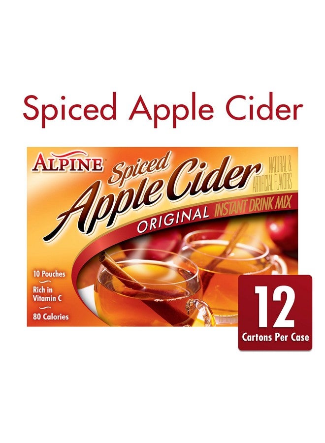 Alpine Alpine Original Spiced Apple Cider Instant Drink Mix, Rich in Vitamin C and Low Calorie, 0.74 Oz Pouch (Pack of 120)  - Image 2