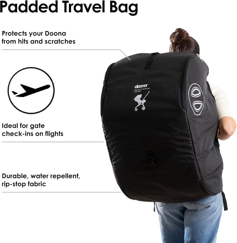 DOONA Padded Travel Bag Black - Image 3