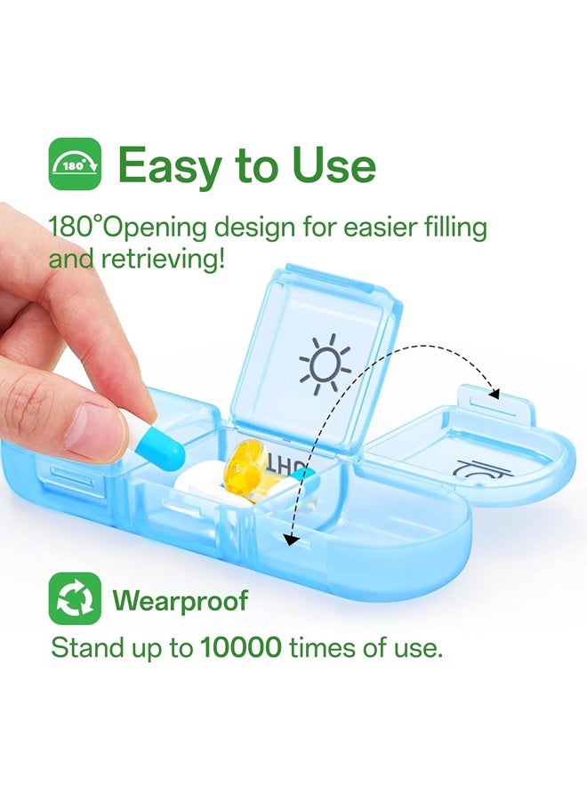 LLASIDO Weekly Pill Organizer 3 Times a Day, Portable Travel Pill Box 7 Day with Large Pill Containers, Light-Proof Pill Case for Vitamins, Medication, Supplements and Fish Oils - Image 5