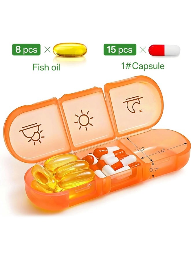 LLASIDO Weekly Pill Organizer 3 Times a Day, Portable Travel Pill Box 7 Day with Large Pill Containers, Light-Proof Pill Case for Vitamins, Medication, Supplements and Fish Oils - Image 4