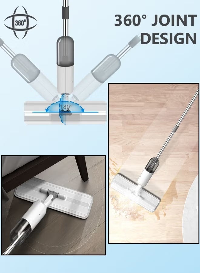 AHAKAC Spray Mop with 2 Washable Microfiber Pads-Cleaning Mop with 350ML Refillable Water Tank-Ceramic Floor Mop for Home Kitchen - Image 3