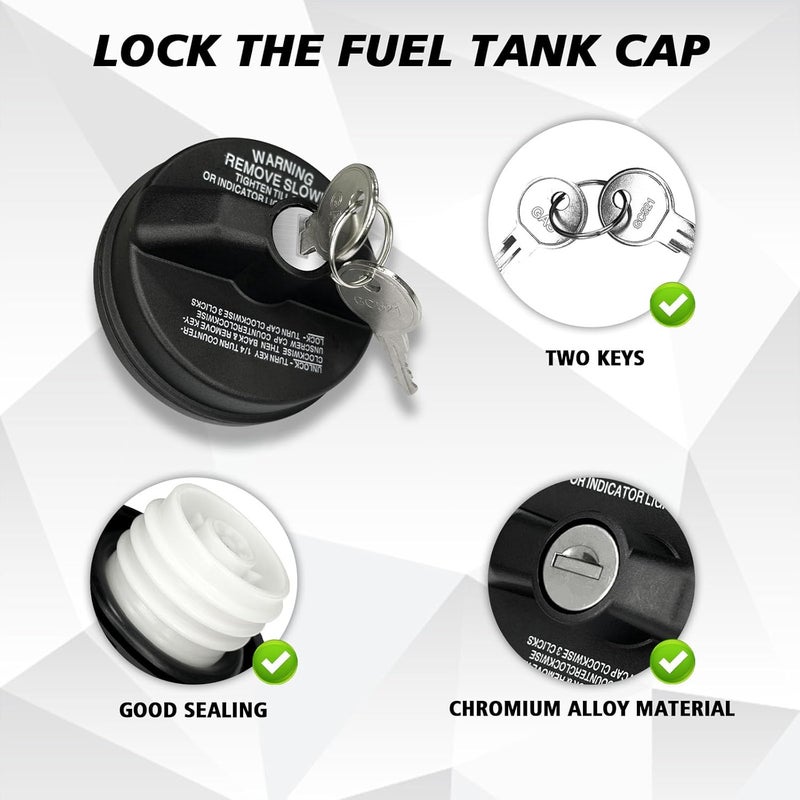 Hirificing Locking Gas Cap with Key - Image 3