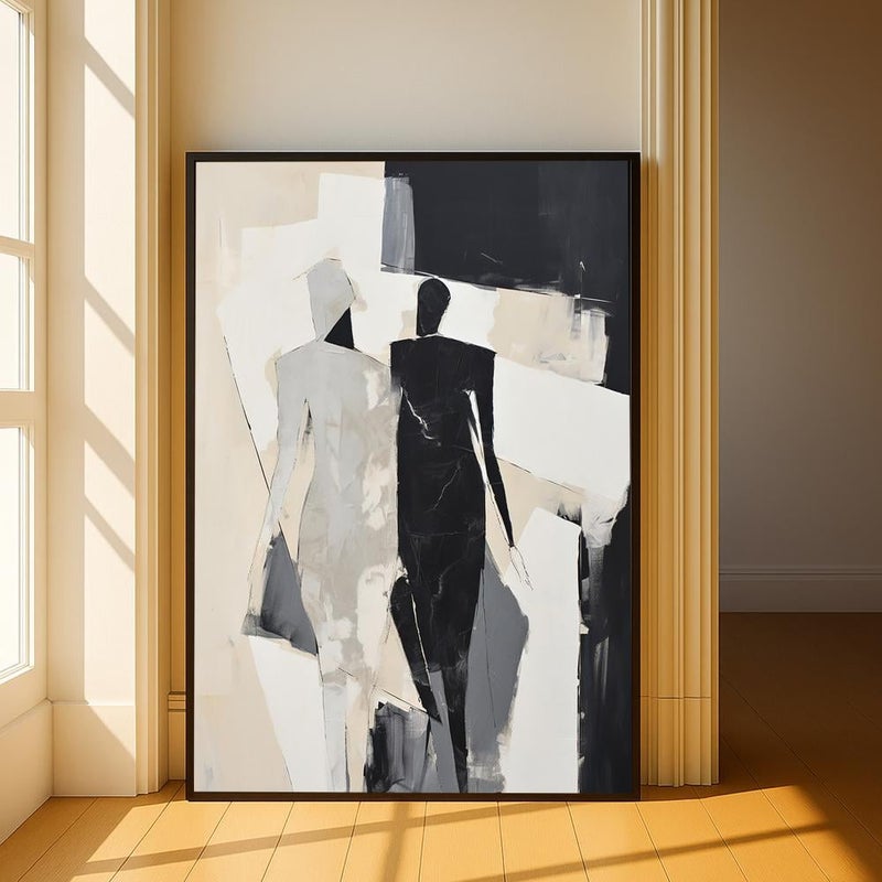 Marktna One piece, abstract art canvas print with a hollow frame, measuring (40×60). - Image 3