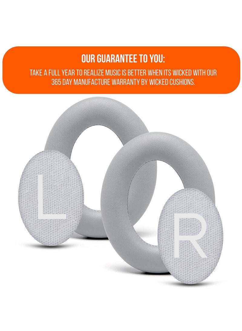 general Replacement Ear Pads for Bose 700 Noise Cancelling Headphones (NC700) Softer PU Leather, Luxurious Memory Foam, Added Thickness, Extra Durable Ear Cushions (Grey) - Image 5