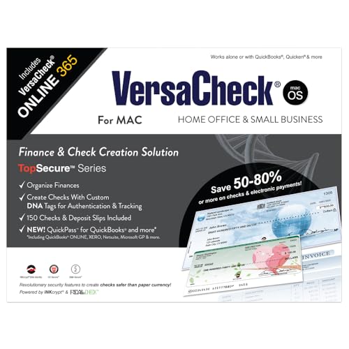 VersaCheck 2855 MXE MICR All-in-One Color Check Printer and VersaCheck for MAC Check Printing Software Bundle - Image 3