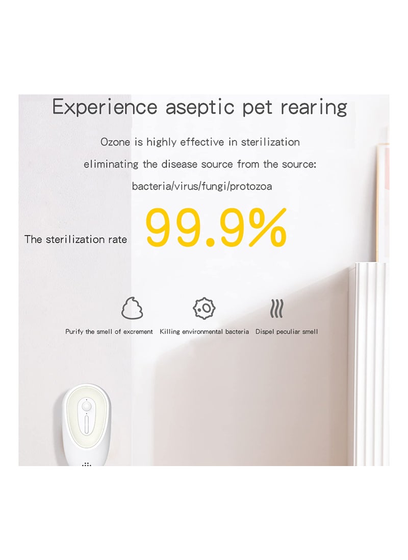 SYOSI - Cat Litter Deodorizer, Auto On/Off, Freshener Pet Litter Boxes Odor Remover, Toilet Air Purifier Genie, with Aromatherapy Compartment Smart Sensor System, Rechargeable Smell Eliminator Machine - Image 1