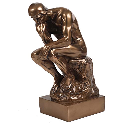 Magicsculp-The Thinker Statue in Premium Cold Cast Bronze- 12-Inch Museum Grade Collectible Figurine-(Large-Decoration) - Image 1