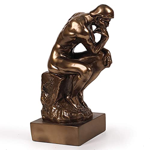 Magicsculp-The Thinker Statue in Premium Cold Cast Bronze- 12-Inch Museum Grade Collectible Figurine-(Large-Decoration) - Image 3