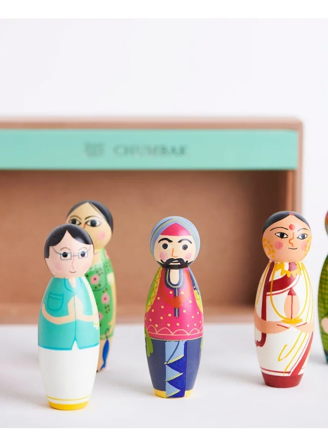Chumbak People of India Figurines Gift Box - Set of 6