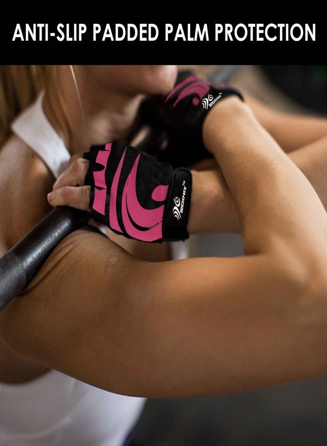 Technix Endurance Fitness Gloves-Pink-M - Image 3