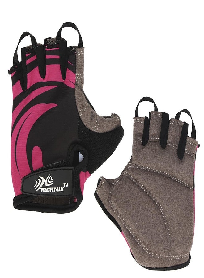 Technix Endurance Fitness Gloves-Pink-M - Image 1