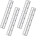 Frienda Frienda 4 Pieces Capacity Rain Gauge Glass Tube Replacement Rainfall Test Tube with Scale for Yard Garden Outdoor Home  - Image 2