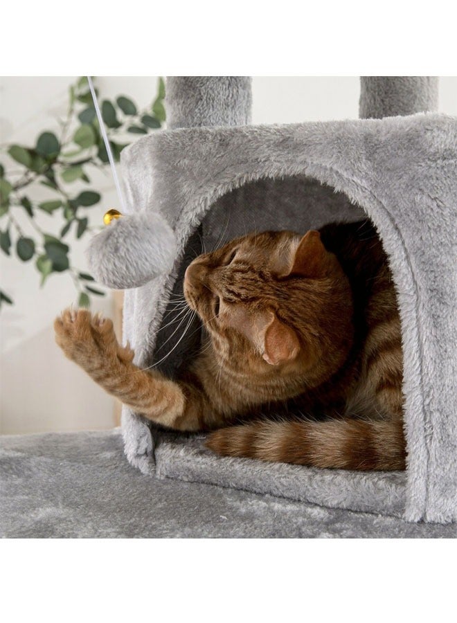 KLNAMAEAAN Multi-Level Kitten Play Tree with Scratching Post and Ladder - Image 4