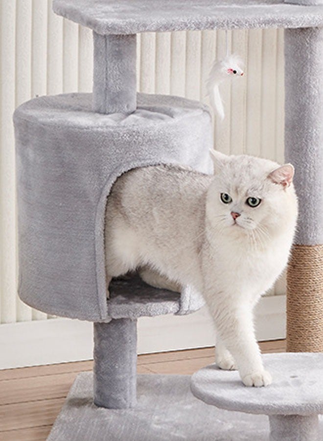 KLNAMAEAAN Multi-Level Kitten Play Tree with Scratching Post and Ladder - Image 2