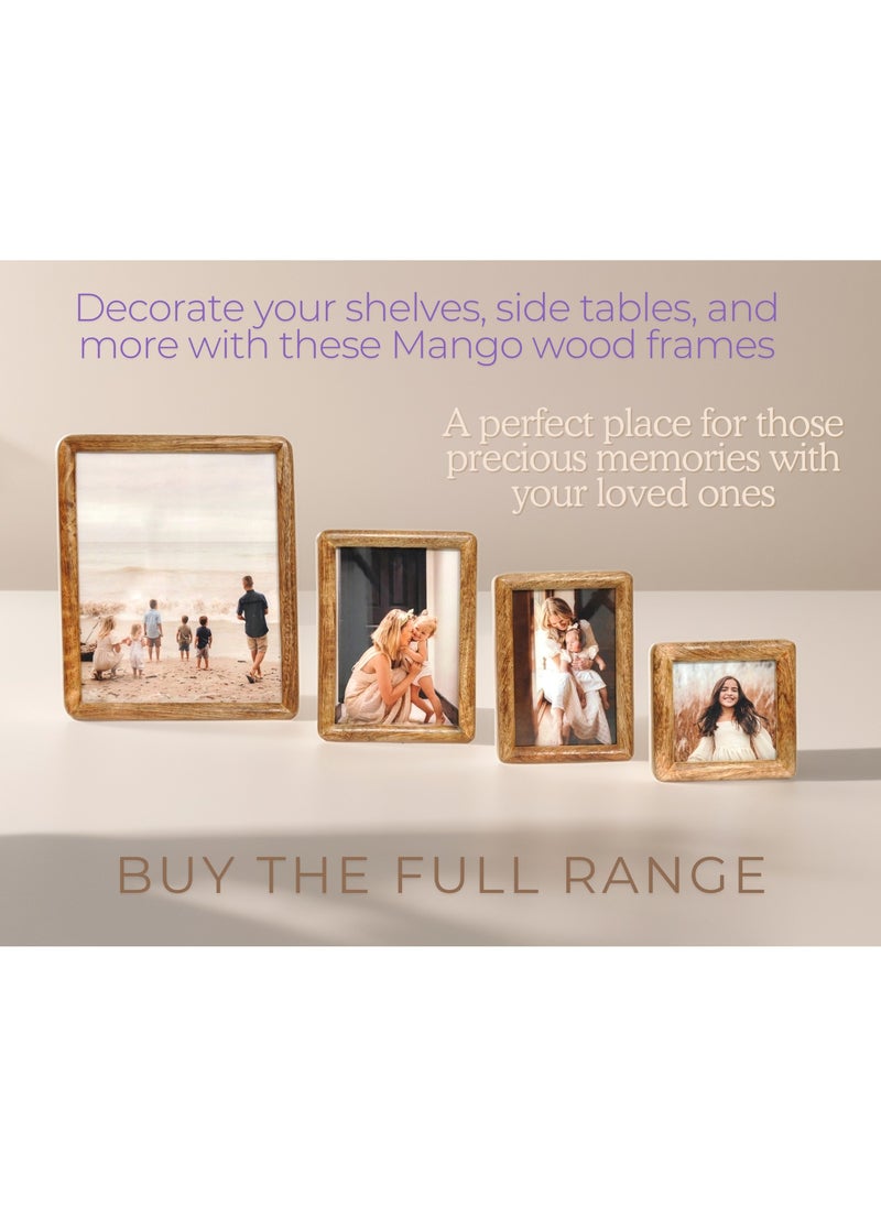Mars & More - Handcrafted Wooden Photo Frame 15x20 cm by Artesania - Image 1