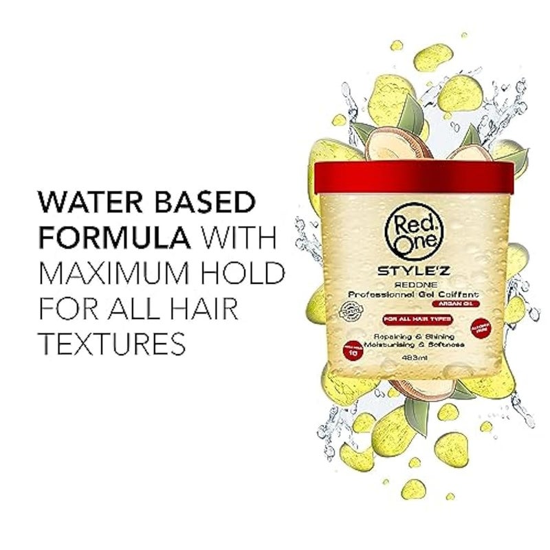 Redone Curl & Wavy Styling Gel | Adds Body And Shine To All Styles | Moisturizes And Maintains Healthy Hair | Strong, Weightless Hold | Ideal For Any Hair Type And Color | Leaves No Residue 483Ml - Image 3