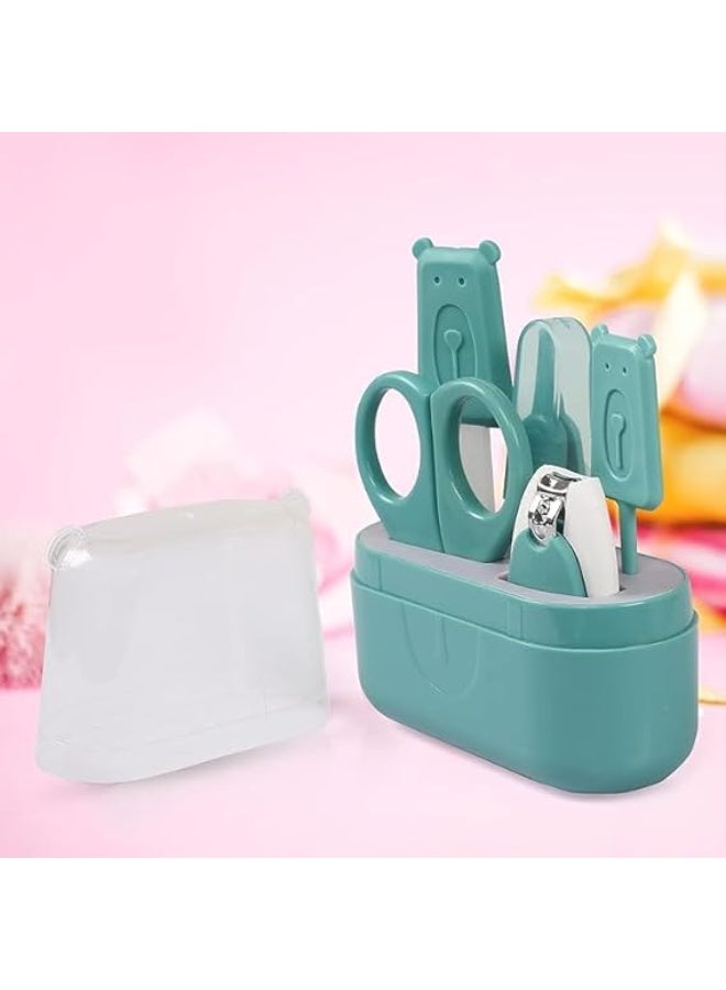 Baby Grooming Kit 5 Pieces (Scissors, Clippers, Tweezers, File, Brush) Safe for Newborns Available for Girls and Boys BK  - Image 2