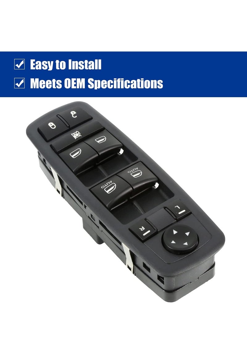 SYOSI Driver Side Power Master Control Window Switch Replacement for 2009-2012 Dodge Ram 1500 2500 3500, OE Replace 4602863AD 4602863AB 4602863AC 901-473  - Image 5