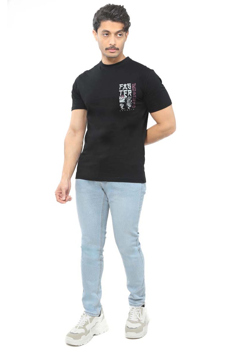 بلو إيج بنطلون جينز رجالي بلون سادة - Image 1