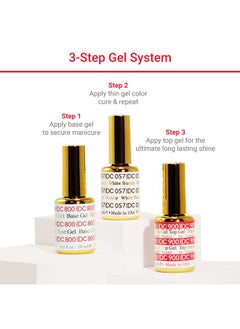 DAISY DND DND DC Gel Polish Set, Grey Collection, UV/LED Gel Polish and Air Dry Nail Lacquer, Matching Chip-Free Polish Duo, 301 Half Moon, 0.5 Fl Oz  - Image 5
