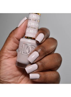 DAISY DND DND DC Gel Polish Set, Grey Collection, UV/LED Gel Polish and Air Dry Nail Lacquer, Matching Chip-Free Polish Duo, 301 Half Moon, 0.5 Fl Oz  - Image 2
