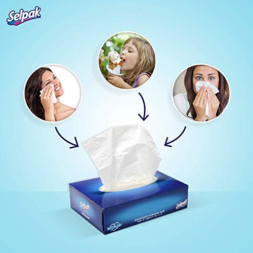 Selpak Mini Facial Tissue Box 3 Ply 70 Sheets Per Box (12) - Image 4