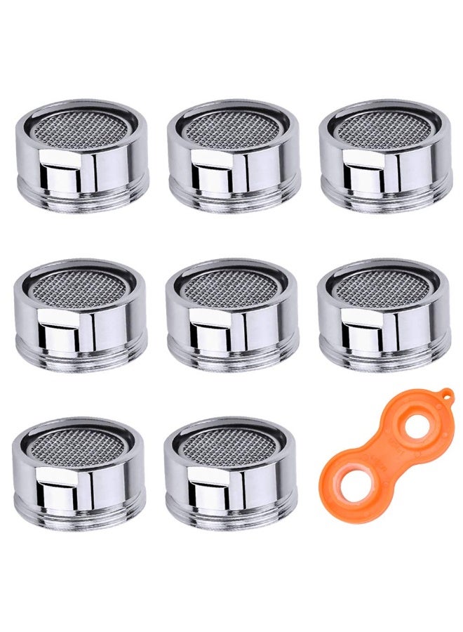 Fanski 8 PCS 24mm Bathroom Kitchen Faucet Aerator Male Tap Nozzle Replacement Water Saving Bubbler Sink With 1 Wrench Included - Image 1