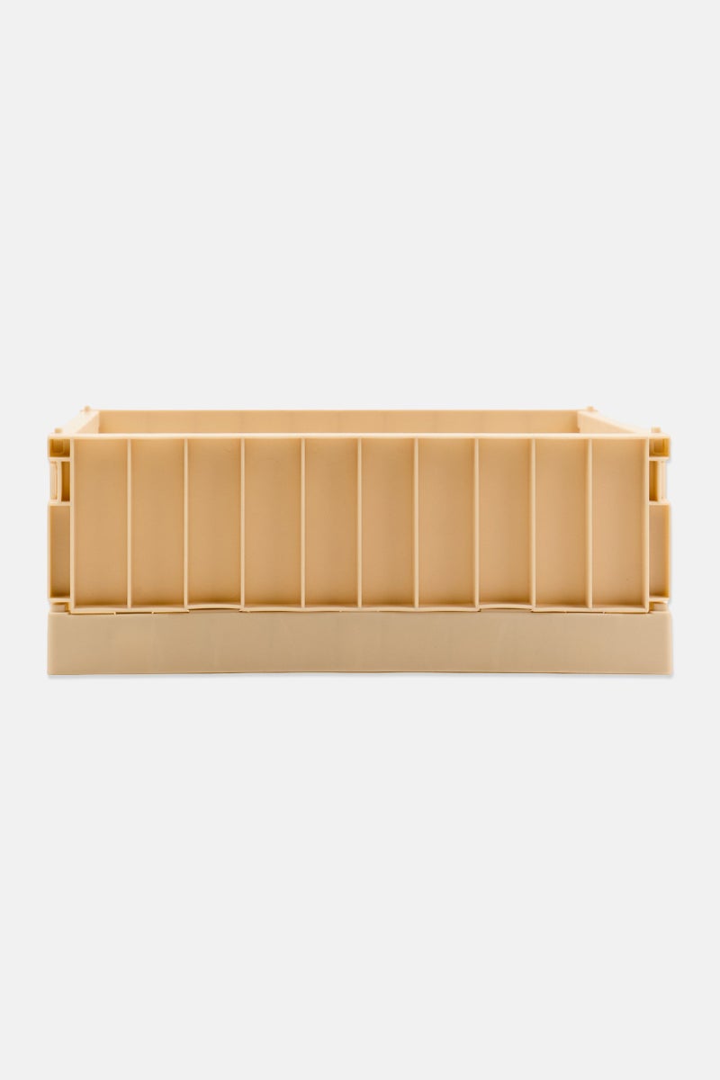 Muy Mucho Small Foldable Storage Box 22 H x 15  L x 2 W cm, Beige - Image 1