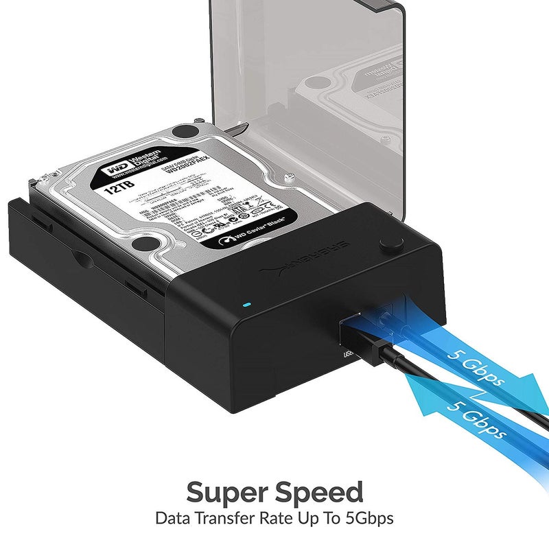 SABRENT محطة إرساء خارجية من SABRENT USB 3.0 إلى SATA مع مروحة تبريد مدمجة لأقراص HDD و SSD بحجم 2.5 أو 3.5 إنش [يدعم UASP و 22TB] (EC-DFFN) - Image 5