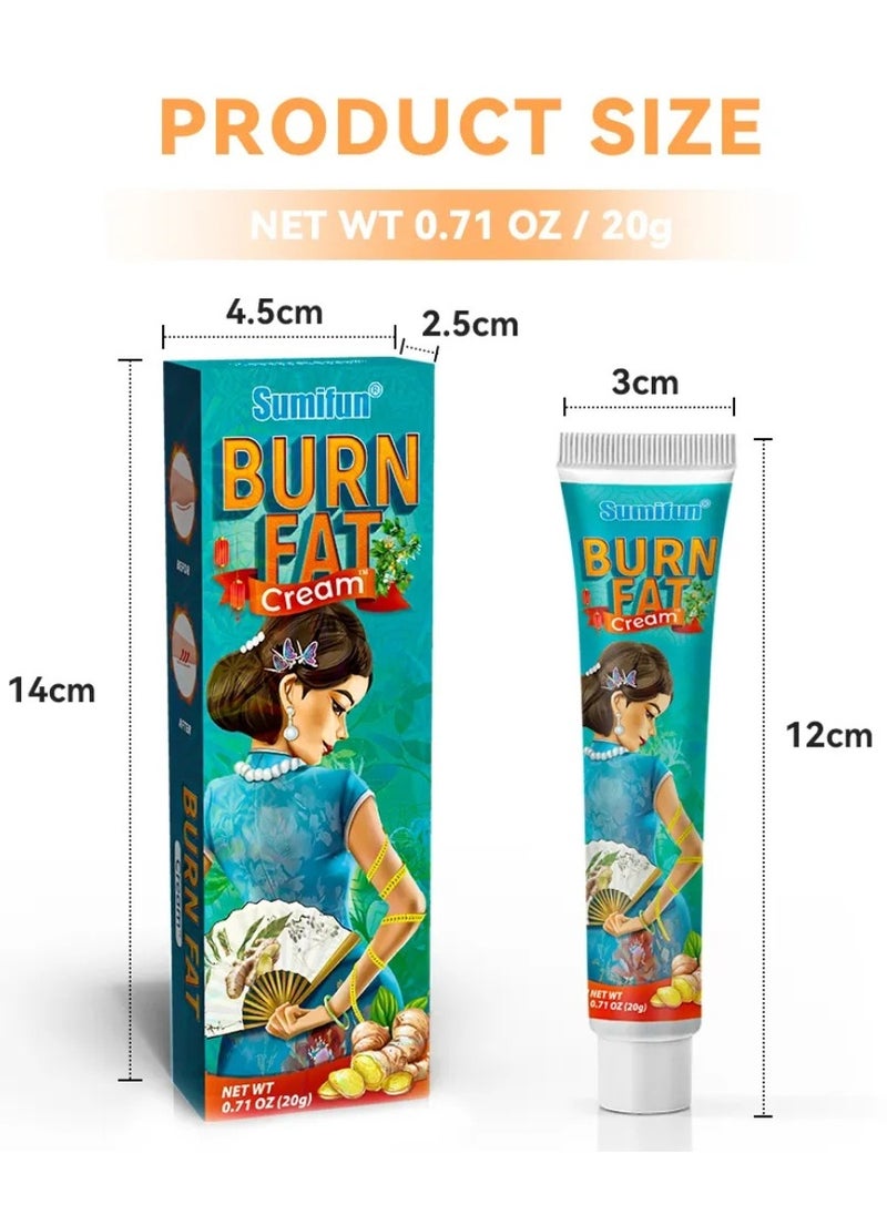 Sumifun - Burn Fat Cream for Belly Hand and Leg Hot Slim Cream with Ginger Natural Ingredients Slim Cream Body Slimming Cream Stomach Slimming Cream Fat Burning Cream 20g - Image 1