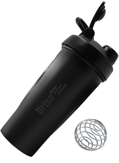 Protein Shaker Bottle Blender Leakproof Cup for Shakes with a Metal Mixer Perfect for Mixing Supplements 600 ml