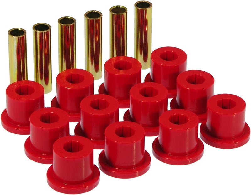 67-87 GM Rear Spring & Shackle Bushings (w/ 1.5in Bushings) - Red