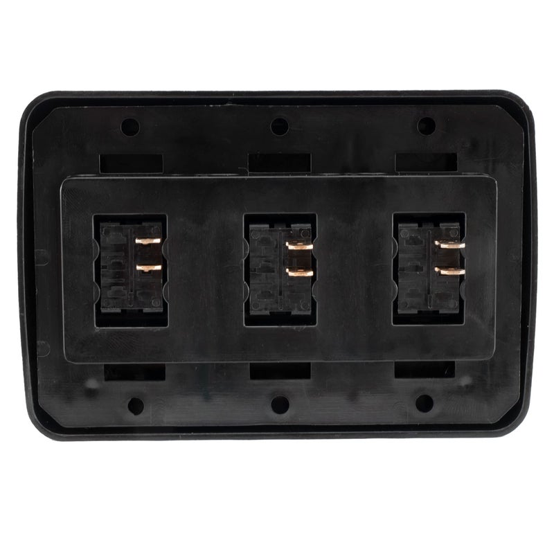American Technology Components Triple SPST On-Off Switch with Bezel, 12-Volt, for RV, Trailer, Camper (Black) - Image 5