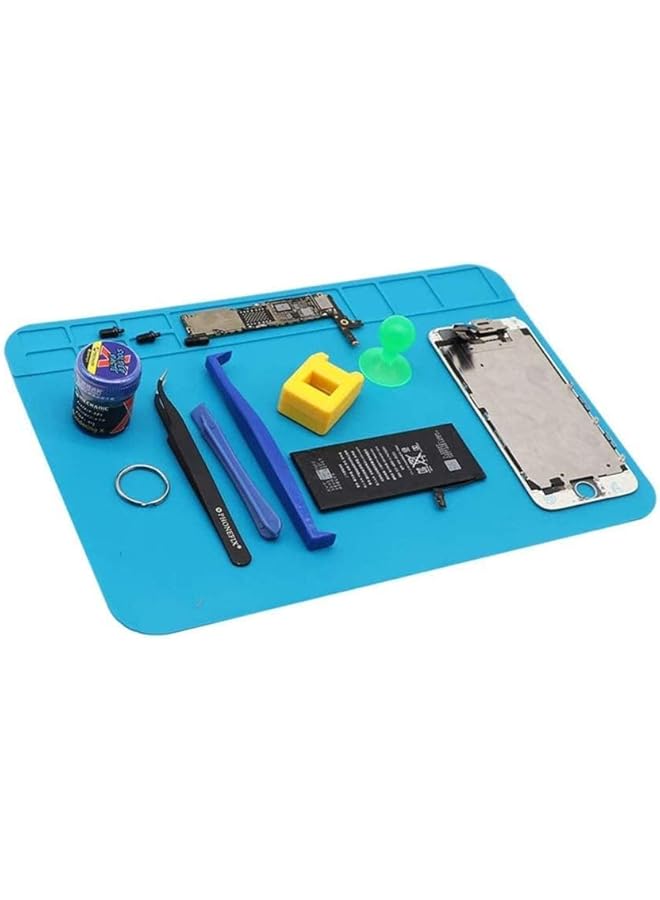 erorex Multi Purpose Work Mat Repair Mat Soldering Mat Silicone Work Station With Grids Used For Watch Phone Laptop Repair Soldering Repair Smartphone Lcd Screen Separator Machine Repair Tools 2 Pack - Image 5