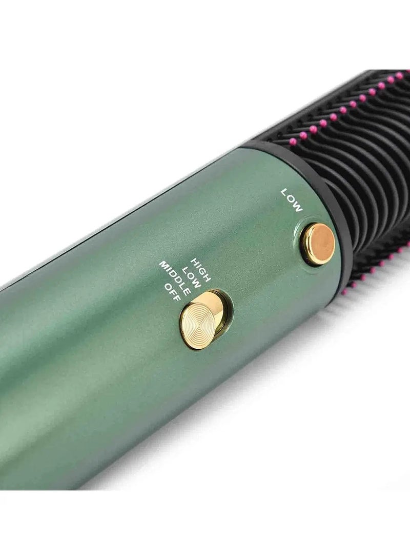 Ramindong Effortless Hair Styling with the RAMINDONG Professional Fast Heating Straightening Hair Brush, Anti Scalding 3 Gear Electric Hair Brush - Image 3