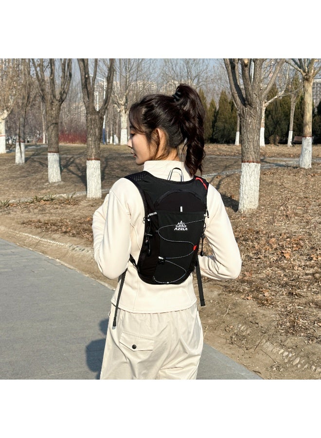 Azela Hydration Backpack with Water Bladder - AZELA Lightweight Waterproof Hiking Bag for Running Cycling Travel, Unisex Sports Pack Black | Hydration Backpack, Hiking Backpack, Waterproof Backpack, Running Backpack, Cycling Backpack, Lightweight Backpack, Travel Backpack, Sports Bag, Hydration Pack, Daypack, Trekking Bag, Outdoor Backpack, Unisex Backpack, Breathable Backpack, Hydration Bladder, Water Bladder 2L, Hydration System, Running Waist Bag, Chest Bag, Backpack for Men, Travel Backpack for Men, Hiking Bag for Men, Sports Backpack, Bicycle Backpack, Durable Backpack, Small Backpack, Water Resistant Bag - Image 5