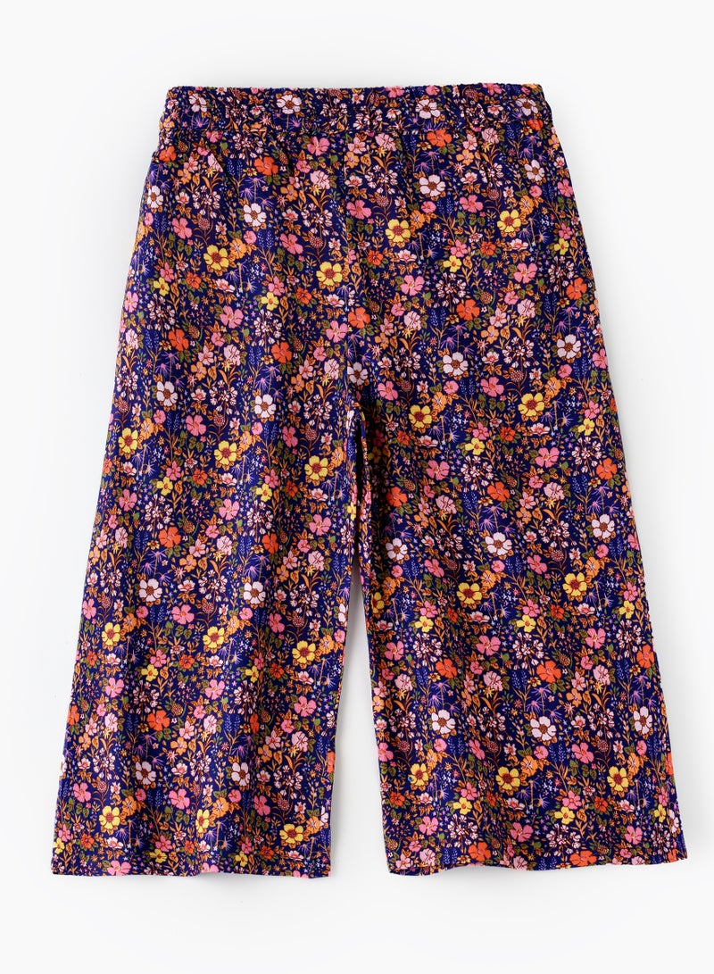 Jelliene Girls All Over Printed Pants 100% Viscose, Soft and Flowy Pants for Girls - Image 2