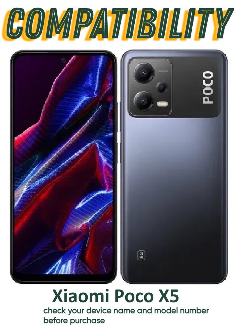ACLIX 5 Pieces Antistatic ESD Dustproof Premium Quality High Definition Tempered Glass Screen Protector Designed For Xiaomi Poco X5 - Image 3