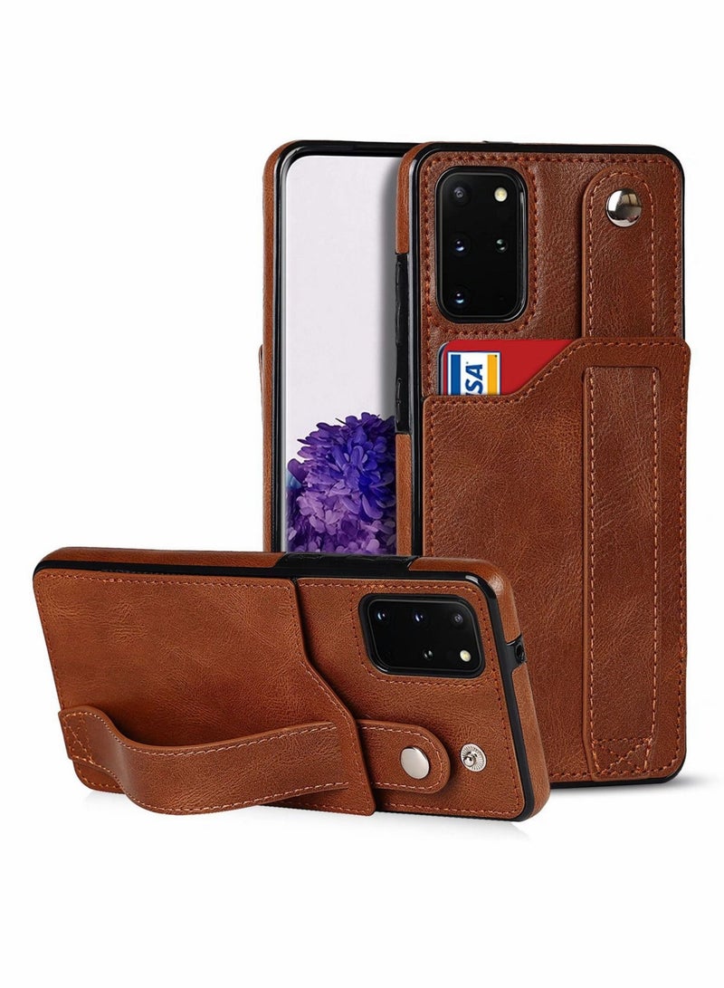 Captaintech Case for Note 20 Ultra Wallet Case，Excefore with Adjustable Wrist Strap Kickstand PU Leather Credit Card Holder Hybrid Protective Cover Galaxy 5G 6.9" (Brown) - Image 1