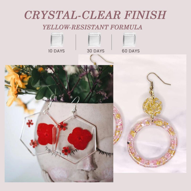 Bsrezn Bsrezn 100g UV Resin Hard, Crystal Clear Premixed Resin for Jewelry Making and Crafting (100g)  - Image 2
