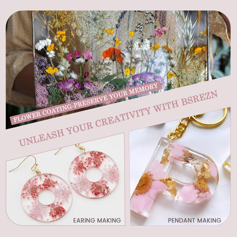 Bsrezn Bsrezn 100g UV Resin Hard, Crystal Clear Premixed Resin for Jewelry Making and Crafting (100g)  - Image 5