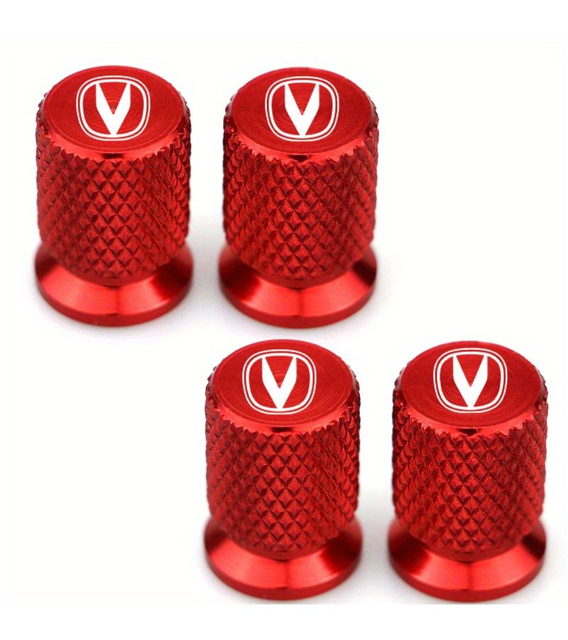 Black 4Pcs Heavy Duty Tire Valve Stem Caps Dustproof Fit Car SUV Truck Motorcycle - Image 1