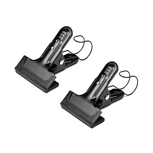 KAGYOKU Backdrop Spring Clamps With Hook- 2 Pack of 4" Heavy Duty Clips for Photography Background Stands, Woodworking & Home Improvement Projects - Image 1