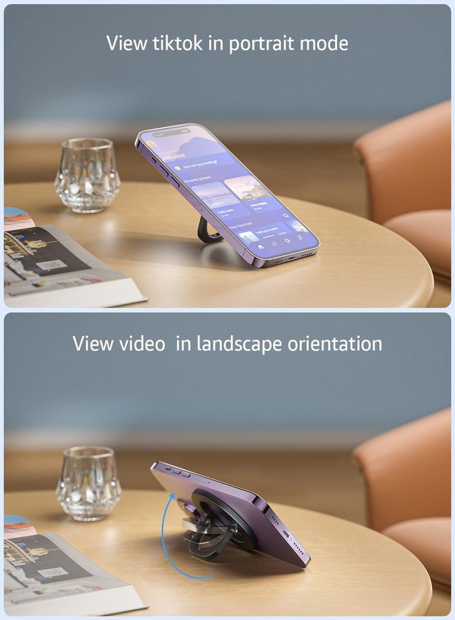 SUPERONE for MagSafe Phone Grip, Adjustable Magnetic Phone Ring Holder Removable Finger Phone Ring Kickstand Compatible with MagSafe Accessories Only for iPhone 17 & 16 & 15 & 14 & 13 & 12 Series - Image 5